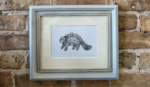 Illustration of a beaver in a wool Sweater