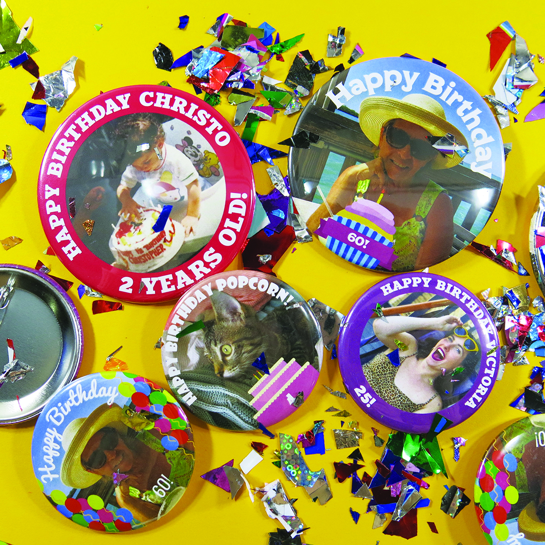 Birthday Button Templates