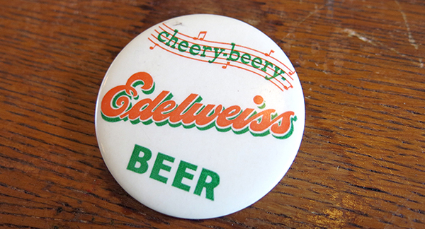 Edelweiss beer button