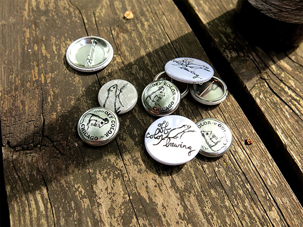 Off Color Brewing buttons