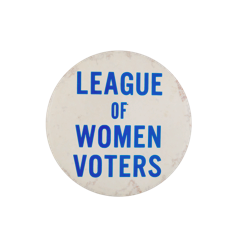 League of Women Voters button
