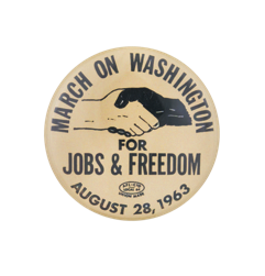 March on Washington 1963 Button