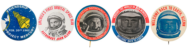 historic nasa buttons