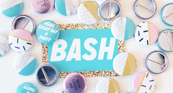 Bash Party Goods Buttons