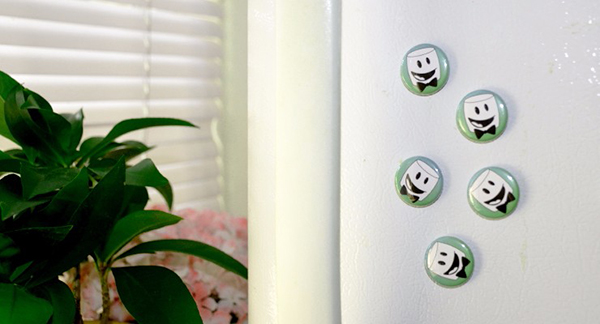 Dandies Vegan Marshmellows custom magnets