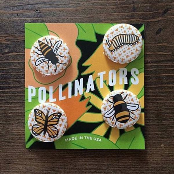 nrdc pollinators buttons