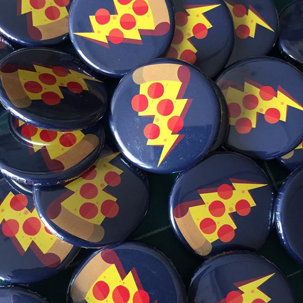 pizza buttons