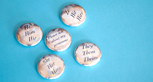 pronoun buttons