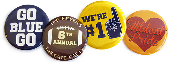 football themed buttons