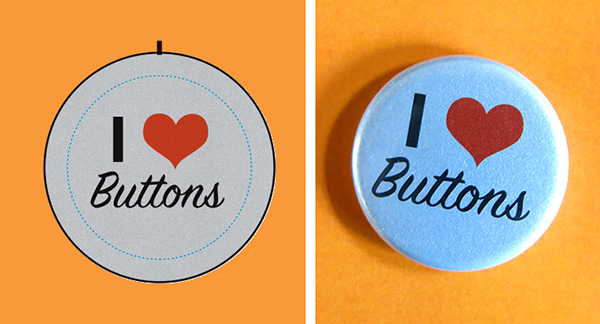 Silver paper buttons