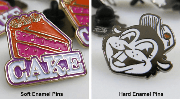 hard vs soft enamel pins