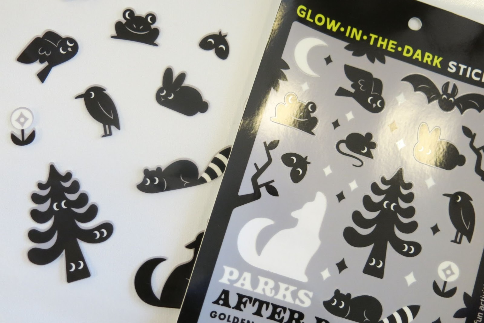 Custom glow in the dark sticker sheets