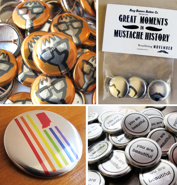 metallic buttons