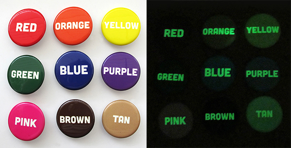 glow in the dark buttons