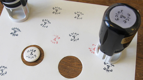 cutting circles for buttons