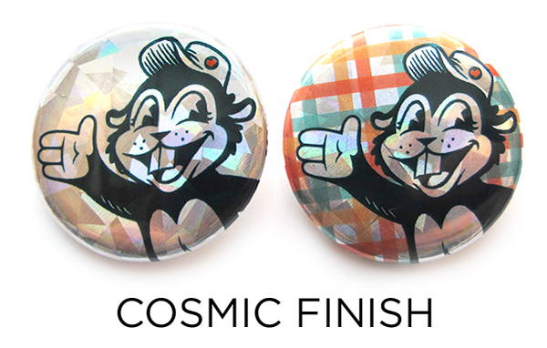 cosmic finish button example