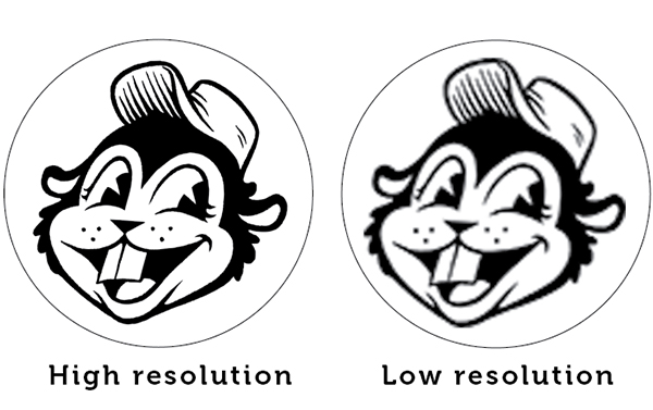 showing the difference between low resolution and high resolution graphics