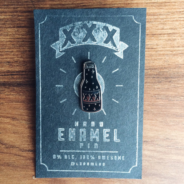 Luis Romero enamel pin design
