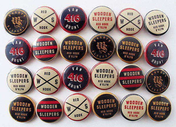 wooden sleepers custom buttons