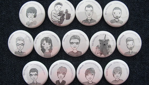 Cards Against Humanity employee buttons
