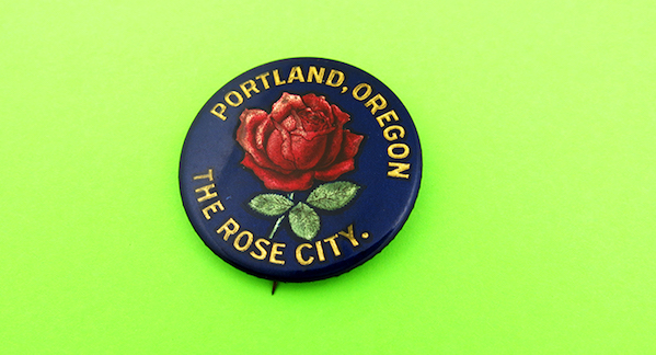 rose city button