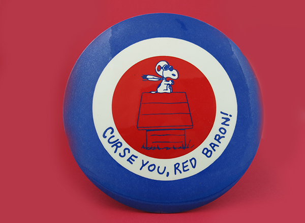 Red Baron Snoopy Button