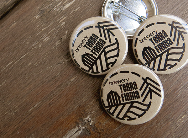 Terra Firma Brewery Buttons